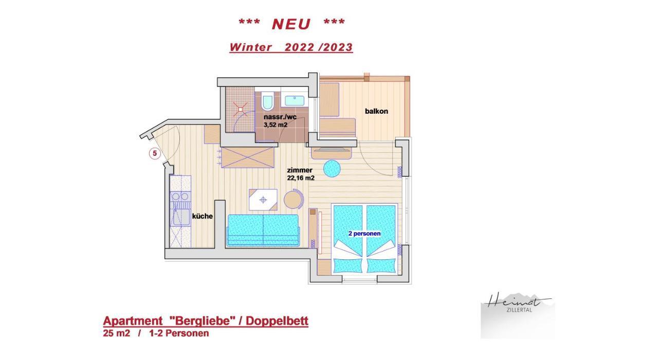 Heimat Apartments - Zillertal Герлос Екстер'єр фото